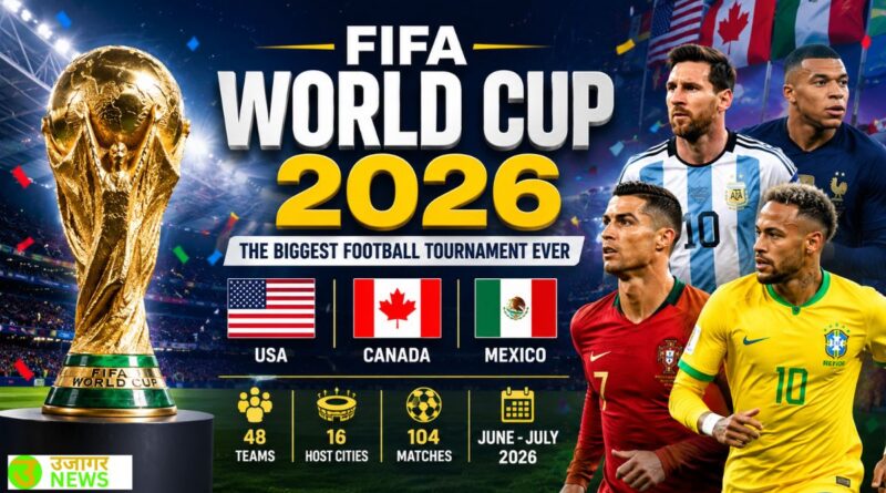 FIFA World Cup 2026 stadium and football match crowd view